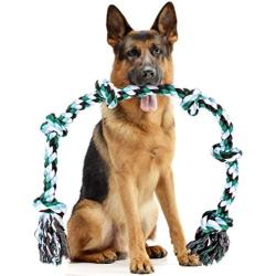 Giant Dog Rope Toy for Extra Large Dogs - 42 Inch Long 6 Knot XXL Dog Rope Toy for XL Dog - Benefits Non-Profit Animal Rescue - Indestructible Dog Toy for Aggressive Chewers and Large Dog Breeds