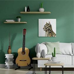 Stupell Industries Watercolor Cat Portrait Kitten House Pet Minimal, Designed by Victoria Barnes Wall Art, 30 x 30, Canvas