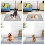 BFACCIA Washable Pee Pads for Dogs Resuable Dog Pee Pad Waterproof and Absorbent Travel Leak-Proof Dog Puppy Training Pads,Protects Floors and Rugs,Easy Cleanup (M-Grey)