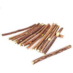 Cat Chew Toys Snacks Sticks Pure Natural Wood Polygonum Sticks Pet Cat Molar Toothpaste Stick Cat Cleaning Teeth for Small Cat to Release Pressure Funny Interactive 10PCS