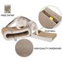 GOHOO PET Cat Scratching Pad Cat Scratcher Cardboard 2-in-1 Corrugated Cat Scratch Lounge Sofa with Ball for Small Cats
