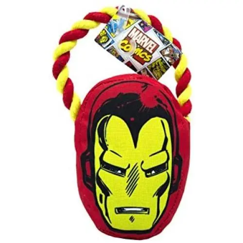 Marvel Comics for Pets Iron Man Rope Pull Toy for Dogs | Super Hero Toys for All Dogs and Puppies | Cute, Fun, and Adorable Dog Toys, Officially Licensed by Marvel Comics for Pets Marvel Comics for Pets Iron Man Rope Pull Toy for Dogs | Super Hero Toys for All Dogs and Puppies | Cute, Fun, and Adorable Dog Toys, Officially Licensed by Marvel Comics for Pets