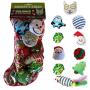 Smokeys Stash Christmas Cat Toys Stocking Catnip Toys Sisal Rope Kitten Toys for Cats