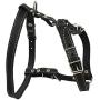 Real Leather Dog Walking Harness Medium Black, 21'' - 26'' Chest