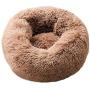 waitata Modern Soft Plush Round Dog Bed Cat Bed Donut Pet Bed for Small Dogs and Cats Self Warming Indoor Sleeping Bed Multiple Sizes (20/24/28)