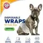 Arm & Hammer for Pets Male Dog Wraps, Size Medium, 12 Count | Ultra-Abosorbent, Adjustable Male Dog Diapers with Leak-Proof Protection and Wetness Indicator (FF13879)