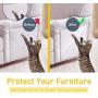 Cat Scratch Deterrent Tape - 12 x 17 Inches 8 PCS - Furniture Protector from Pet Scratch, Clear Double Side Anti-Scratch Cats Training Tape Sheets - Couch, Door, Walls, Carpet Protector – Residue Free