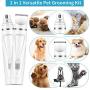 Tbrand Dog&Cat Clippers and Nail Trimmers-2 in 1 Dog Nail Grinder for Professional Dog Grooming Tool for Small Medium Large Breeds