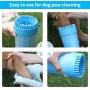 Persier Dog Paw Cleaner,Paw Washer Blue Soft Silicone Brush Portable Dog Paw Washer
