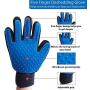 Hello Puppy Silicone PET Deshedding Glove for Gentle and Efficient Pet Grooming. Pet Massage Gloves Skin, Gently Remove The Hair (Right Hand)