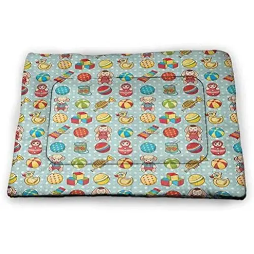 DayDayFun Kids Pet Mat Various Cartoon Style Animals Together by River Bank Tree Bird Cute Funny Wildlife Non-Slip Dog Pads Multicolor DayDayFun Kids Pet Mat Various Cartoon Style Animals Together by River Bank Tree Bird Cute Funny Wildlife Non-Slip Dog Pads Multicolor