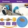 AKDEA Dogs Buddy for Pet Bathing, Grooming, Calming, Trimming - Durable Silicone Dog Lick Pad with Super Strong Suction Cup - Just Add Peanut Butter (5.9 inches Diameter - Dog lick Mat - Blue) AKDEA Dogs Buddy for Pet Bathing, Grooming, Calming, Trimming - Durable Silicone Dog Lick Pad with Super Strong Suction Cup - Just Add Peanut Butter (5.9 inches Diameter - Dog lick Mat - Blue)