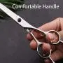 PoKids Curved Dog Scissors 7'' for Pet Grooming Scissors Professional and Stainless Steel Sharp Blade Cutting PoKids Curved Dog Scissors 7'' for Pet Grooming Scissors Professional and Stainless Steel Sharp Blade Cutting