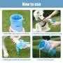 Dog Paw Cleaner, Anipaw 2-in-1 Silicone Dog Paw Washer Cup with Towel, Portable Pet Cleaning Brush Feet Cleaner for Dog Cat Grooming with Muddy Paws