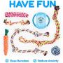 Pacific Pups Products supporting pacificpuprescue.com dog rope toys for aggressive chewers-set of 11 nearly indestructible dog toys-bonus giraffe rope toys-benefits non profit dog rescue.