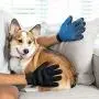 Biioltgs Pet Grooming Glove for Dogs, Horses, Bunnies and Cats, Pet Hair Remover Mitt, Gentle Deshedding Brush Glove, Hair Remover Mitt with Five Finger Design