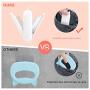 Cat Dog Hair Brush for Deshedding Double Sided Pet Grooming Tool for Long & Short Haired Dogs Effectively Remove Mats, Tangles, Loose Hair, Undercoat Treatment and Massage 2 In 1 with Stainless Edge