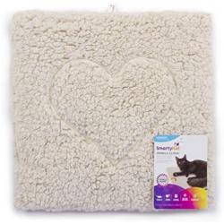 SmartyKat, Crinkle Cloud, Cat Mat and Bed, Snuggly Cat Rug, Soft Plush, Faux Sheepskin, Lightweight, Machine Washable, with Crinkle Sound
