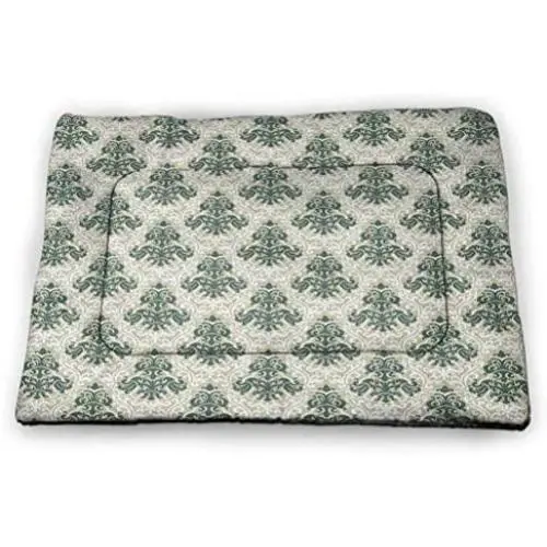DayDayFun Victorian Pet Sleeping Mat Floral Lavender Color Bloom Blossoms Flowering Continuous Classy Artful Design Print Easy-to-Clean Pet Mat Fuchsia