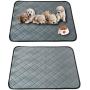 KHLZ US Guinea Pig Fleece Cage Liners - Small Animals Washable Dog Pee Pads, Fast Absorbent, Waterproof Reusable Pet Pee Pad for Training Pee Pad（23.6 x 17.7inch, 2pcs