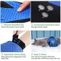 Nado Care Pet Grooming Gloves - Dog, Cat Bathing Scrubber Gloves - Pet Hair Remover Gloves - Deshedding, Massage for Cats, Dogs, Rabbit and Small Pets