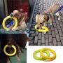 Pet Toys Bite-Resistant Belt Rope Molar Ball Horse Dog Golden Retriever Dog Training Dog Ring Training Dog Bowl Dual-Purpose Floating Frisbee