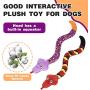SCENEREAL Dog Squeaky Toy - Snake 2 Pack Stuffed Puppy Chew Toy Interactive Game Toys for Small Medium Dogs, Puppy