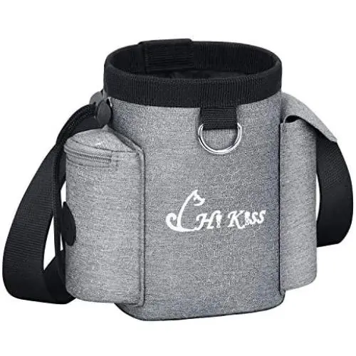 Hi Kiss Dog Treat Training Pouch,Treat Tote Carry Snacks Toys for Training Reward Walking,Solid Clip, Waist Belt, Shoulder Strap, Built-in Poop Bag Dispenser Hi Kiss Dog Treat Training Pouch,Treat Tote Carry Snacks Toys for Training Reward Walking,Solid Clip, Waist Belt, Shoulder Strap, Built-in Poop Bag Dispenser