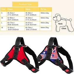 LOOKSEVEN Dog Soft Adjustable Harness Pet Large Dog Walk Out Harness Vest Collar Chest Strap Puppy Vest for Small Big Dog Vest Collar