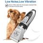 YIDON Dog Clippers Low Noise Cordless Rechargeable Professional Dog Grooming kit for Dogs Cats Pets[Upgrade]