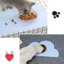 Placemat for Dog Pet Cat Anti-Slip Silicone Bowl Mats Waterproof Cute Cloud Pattern Easy Clean Food Grade Feeding Placemat