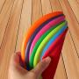 Dog Toy Frisbee - Childrens Frisbee - Pet Frisbee - Training Silicone Frisbee - One Pack of Multi-Color 7 Frisbee