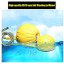 BTFLKNS 2Pcs Diameter 3.54inch Large Dog Rope Ball, Foam Ball on a Rope Dog Toy can Floats in Water, for Small and Large Dogs Interactive, Tugging Ball Toys(Yellow)