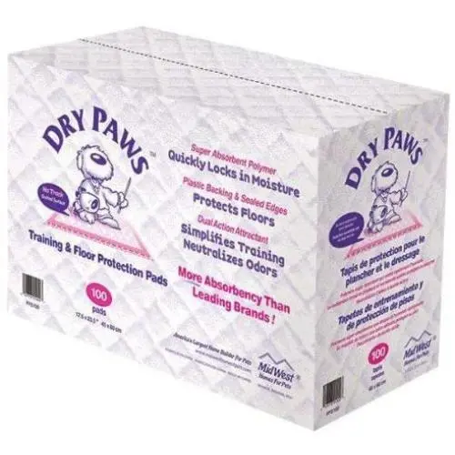MidWest Dry Paws Training and Floor Protection Pads, 100-Count MidWest Dry Paws Training and Floor Protection Pads, 100-Count
