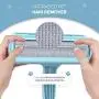 DELOMO Pet Hair Remover Roller - Dog & Cat Fur Remover with Self-Cleaning Base - Efficient Animal Hair Removal Tool - Perfect for Furniture, Couch, Carpet, Car Seat