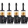 4 Pieces 2 in 1 Dog Poop Waste Bag Holder Dispenser and Leash Food Holder with 4 Rolls Leak-Proof Dog Waste Bags