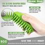Premium Pet Shampoo Brush Great Grooming Comb for Shampooing and Massaging Dogs, Cats, Horse with Short or Long Hair - Soft Rubber Bristles Shedding/Washing Brush Gently Removes Loose & Shed Fur.