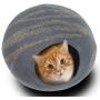 Philojoy Premium Felt Cat Bed Cave Eco Handmade 100% Merino Wool Beds for Cats and Kittens, Covered and Comfortable Cat House and Bed for Kitty (Large)