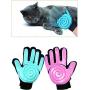 Easy life520 Pet Grooming Gloves Upgrade Version-Gentle pet Brush golve pet Hair Remover Gloves-Massage Tool with Enhanced Spiral Five-Finger Design-Dogs Cats&Horse for Long and Short Fur 1 Pair