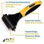 Pet Republique Dog Dematting Tool – Matt Splitters for Dogs, Cats, Rabbits, Long Haired Breed Pets – Effective Pet Dematting, Mat Remover, De-Matting Comb, or Dematter Pet Republique Dog Dematting Tool – Matt Splitters for Dogs, Cats, Rabbits, Long Haired Breed Pets – Effective Pet Dematting, Mat Remover, De-Matting Comb, or Dematter