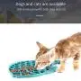 Soly Teche Cat Food Bowls, Fish-Shaped Cat Slow Feeder, Pet Lick Mat for Dog Cats, Cat Puzzle Feeder IQ Treat Mat, Anxiety Relief Pet Feeder
