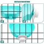Bac-kitchen Crate Dog Bowl - Removable Stainless Steel Hanging Pet Cage Bowl Food & Water Feeder Coop Cup for Cat Puppy Bird Pets Guinea Pigs
