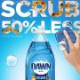 Dawn Ultra Dishwashing Liquid Dish Soap (4x19oz) + Non-Scratch Sponge (2ct), Original Scent (Packaging May Vary), Combo pack