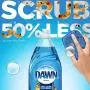 Dawn Ultra Dishwashing Liquid Dish Soap (4x19oz) + Non-Scratch Sponge (2ct), Original Scent (Packaging May Vary), Combo pack