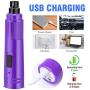 Casfuy Dog Nail Grinder with LED Light - Upgraded 2-Speed Electric Pet Nail Trimmer Powerful Painless Paws Grooming & Smoothing for Small Medium Large Dogs & Cats