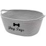 Geyecete Natural Cotton Rope Baskets for Storage Dog Toy Basket Clutter Organizer Room Storage Bins Toy chests Pet Storage Box Rope Basket