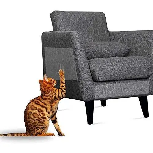 Cat Scratch Pad - Double Sided Anti Cat Scratch Furniture Protector - 5-Pack XL 16'' L 12'' W & 5-Pack Large 17'' L 10'' W Cat Scratch Deterrent Training Tape Sheets - Clear Training Tape (10 Pack) Cat Scratch Pad - Double Sided Anti Cat Scratch Furniture Protector - 5-Pack XL 16'' L 12'' W & 5-Pack Large 17'' L 10'' W Cat Scratch Deterrent Training Tape Sheets - Clear Training Tape (10 Pack)