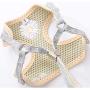 PETCARE Pet Dog Cat Harness and Leash Set with Bags Soft Mesh Cute Gray Daisy Embroidery Dog Vest Harness for Puppy Small Dogs Cats
