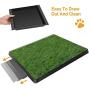 TeqHome Dog Grass Pad with Tray, Fake Grass for Dogs Potty, 25”x 20” Artificial Grass for Dog Pee Indoor/Outdoor, Puppy Potty Training Grass for Medium and Small Dogs Pets TeqHome Dog Grass Pad with Tray, Fake Grass for Dogs Potty, 25”x 20” Artificial Grass for Dog Pee Indoor/Outdoor, Puppy Potty Training Grass for Medium and Small Dogs Pets