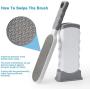No/Brand Pet Hair Remover Brush Dog Cat Hair Remover with Self-Cleaning Base Double Sided (Grey)
